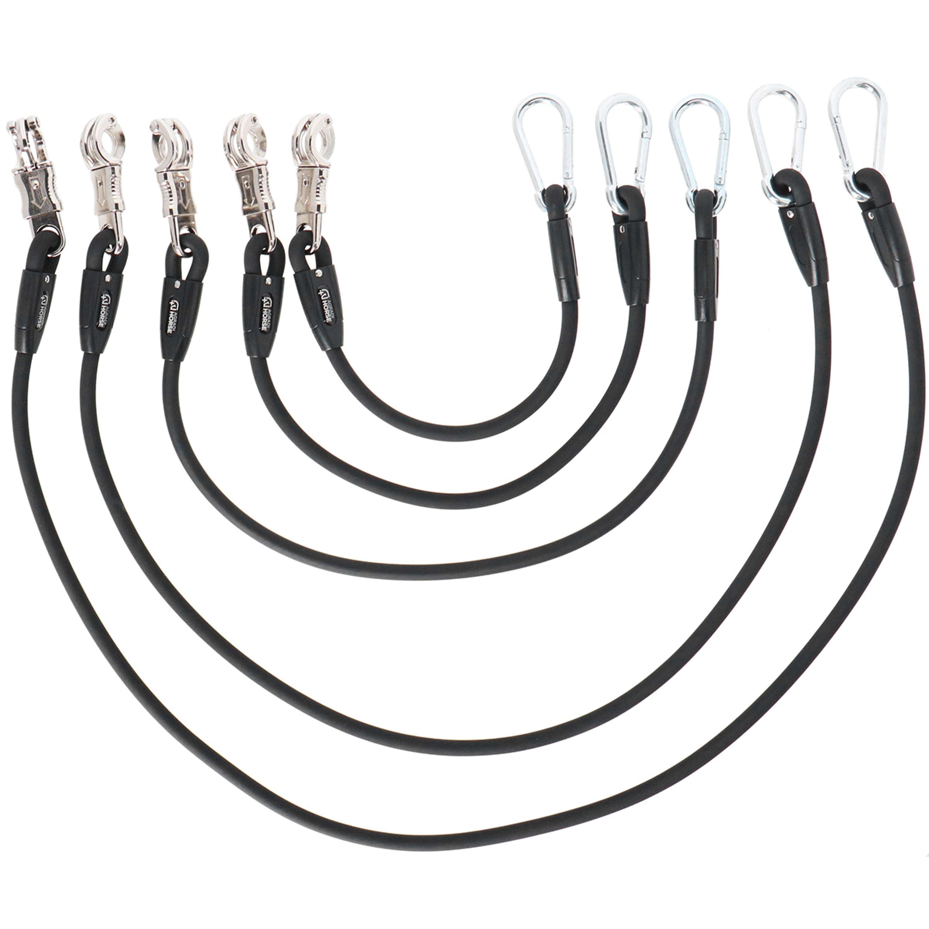Agradi Horse Cuerda de amarre Silicone Negro