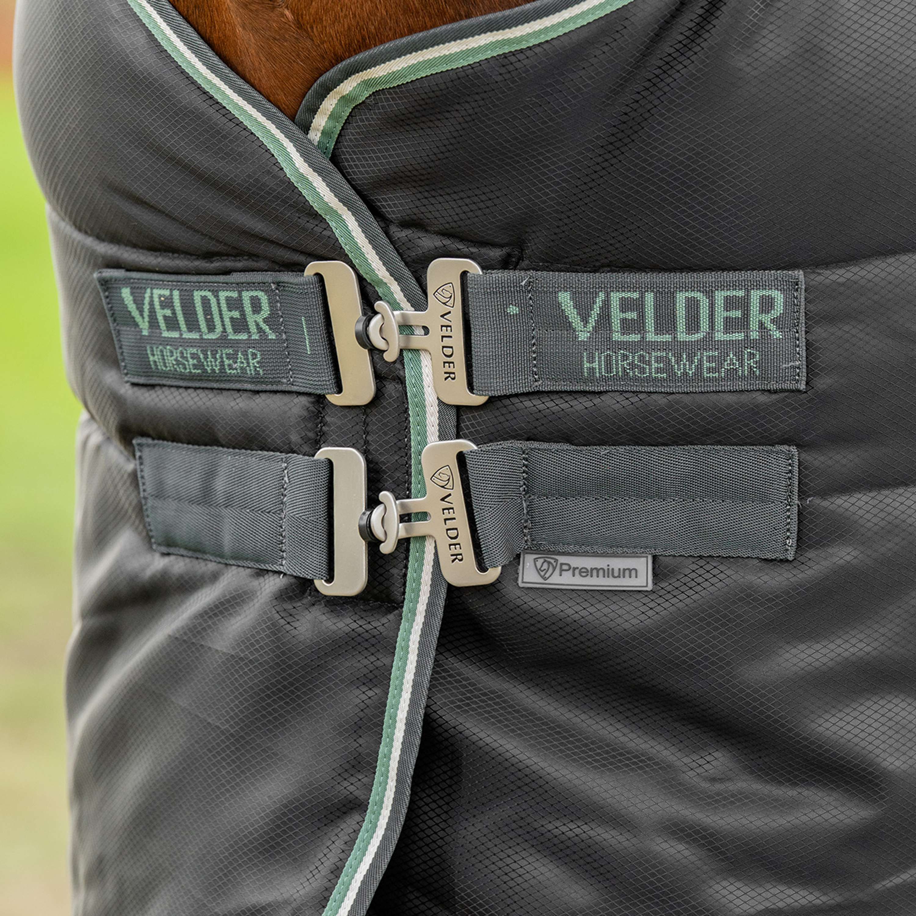 Velder Horsewear Premium Manta de Establo 210D Diamond Ripstop 100g Night Forest