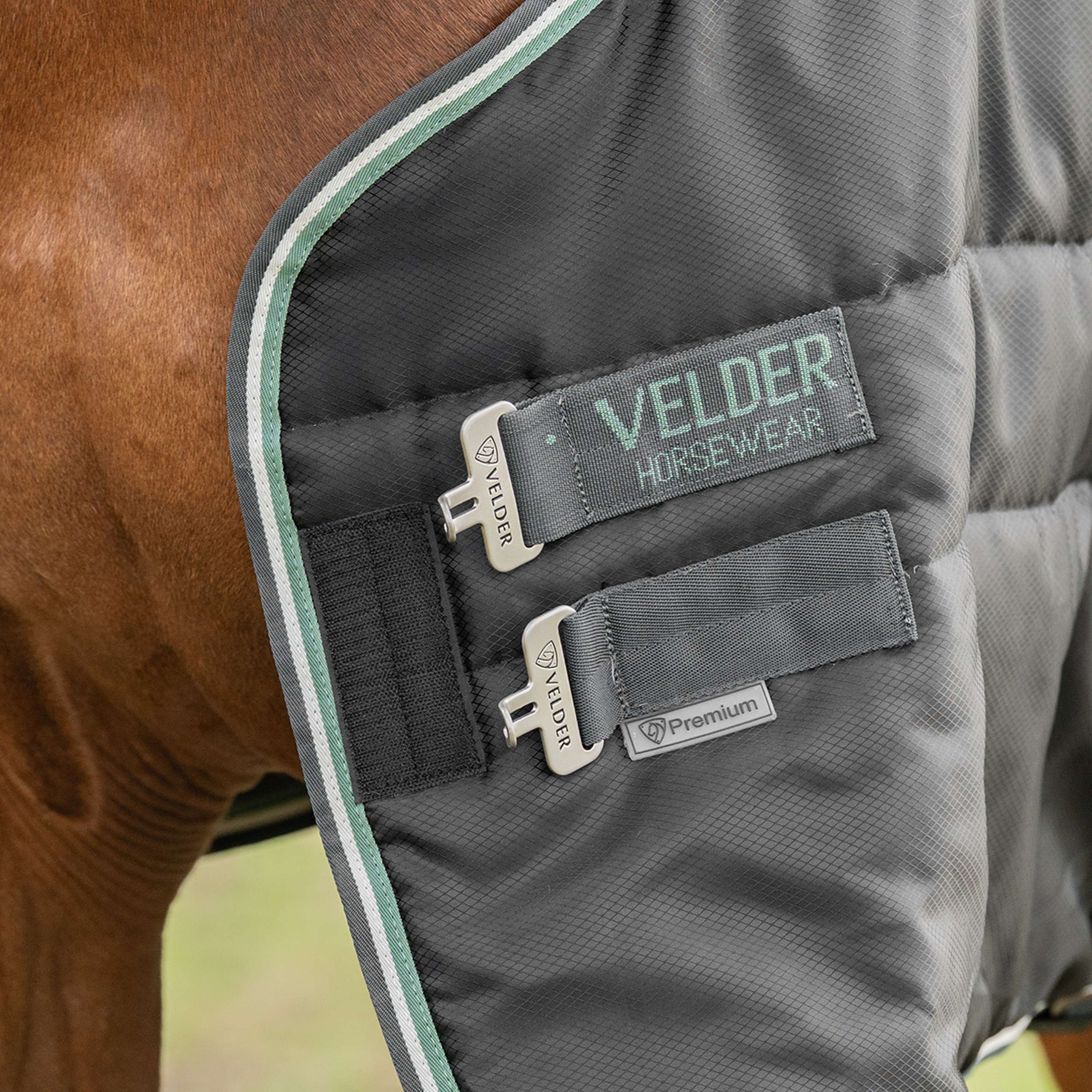 Velder Horsewear Premium Manta de Establo 210D Diamond Ripstop 100g Night Forest