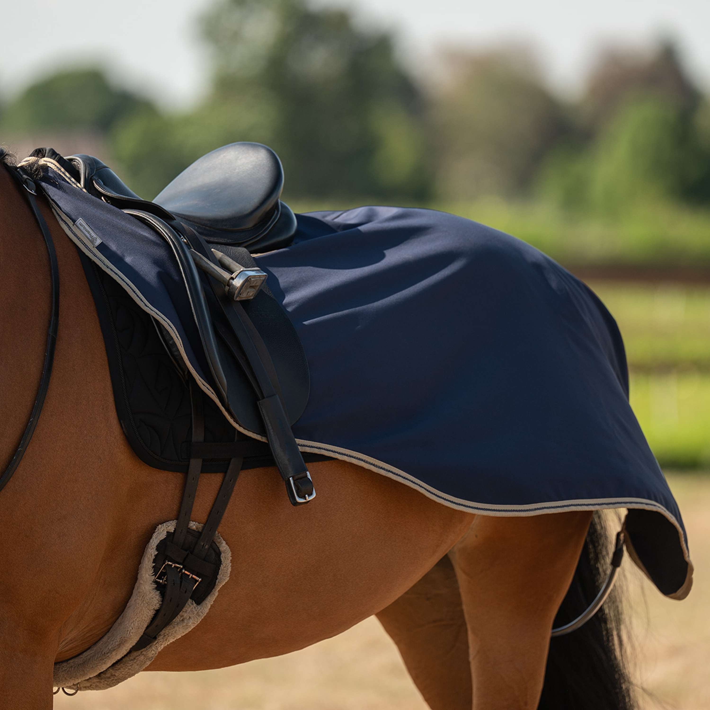 Velder Horsewear Essentials Manta de ejercicio Navy/Dune