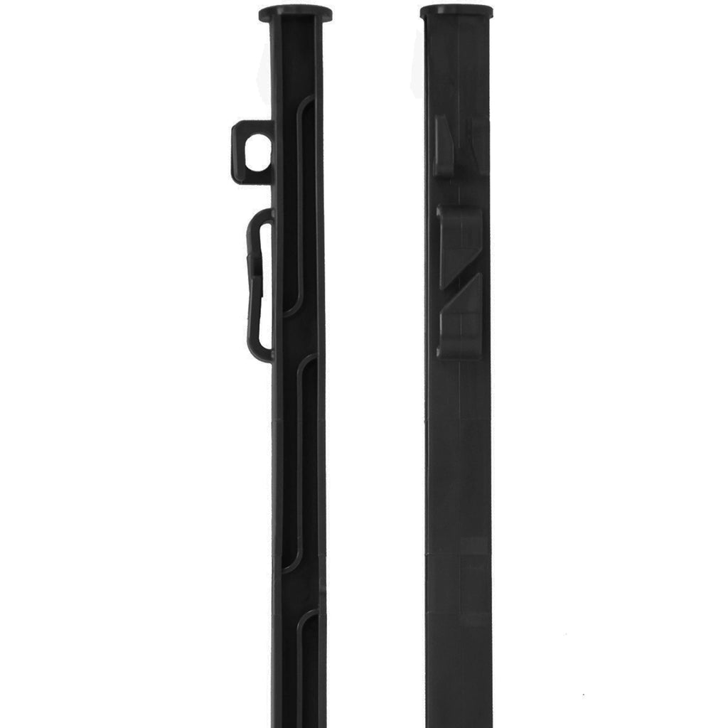 Agradi Power Poste de pradera Classic 125cm 20 Piezas Negro