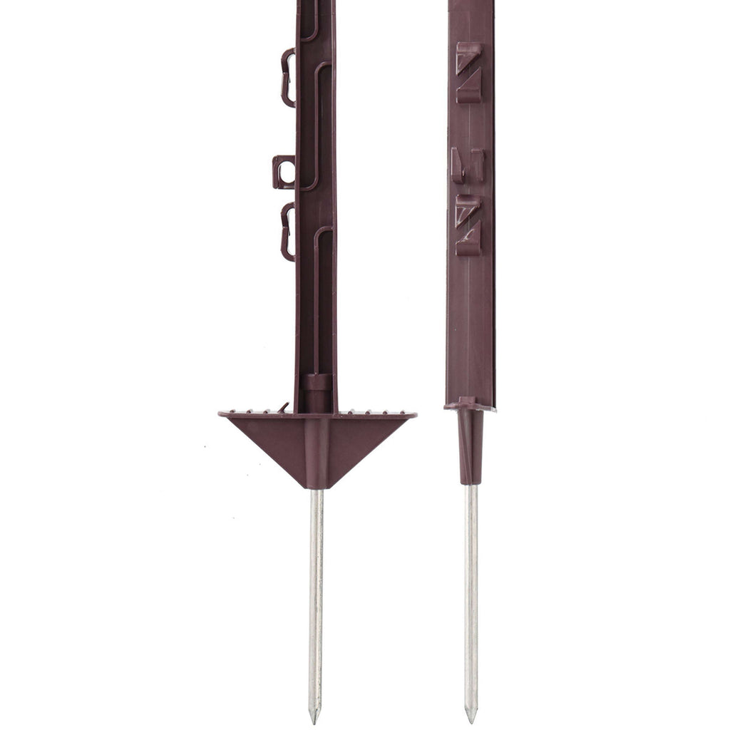Agradi Power Poste de pradera Classic 125cm 20 Piezas Marron