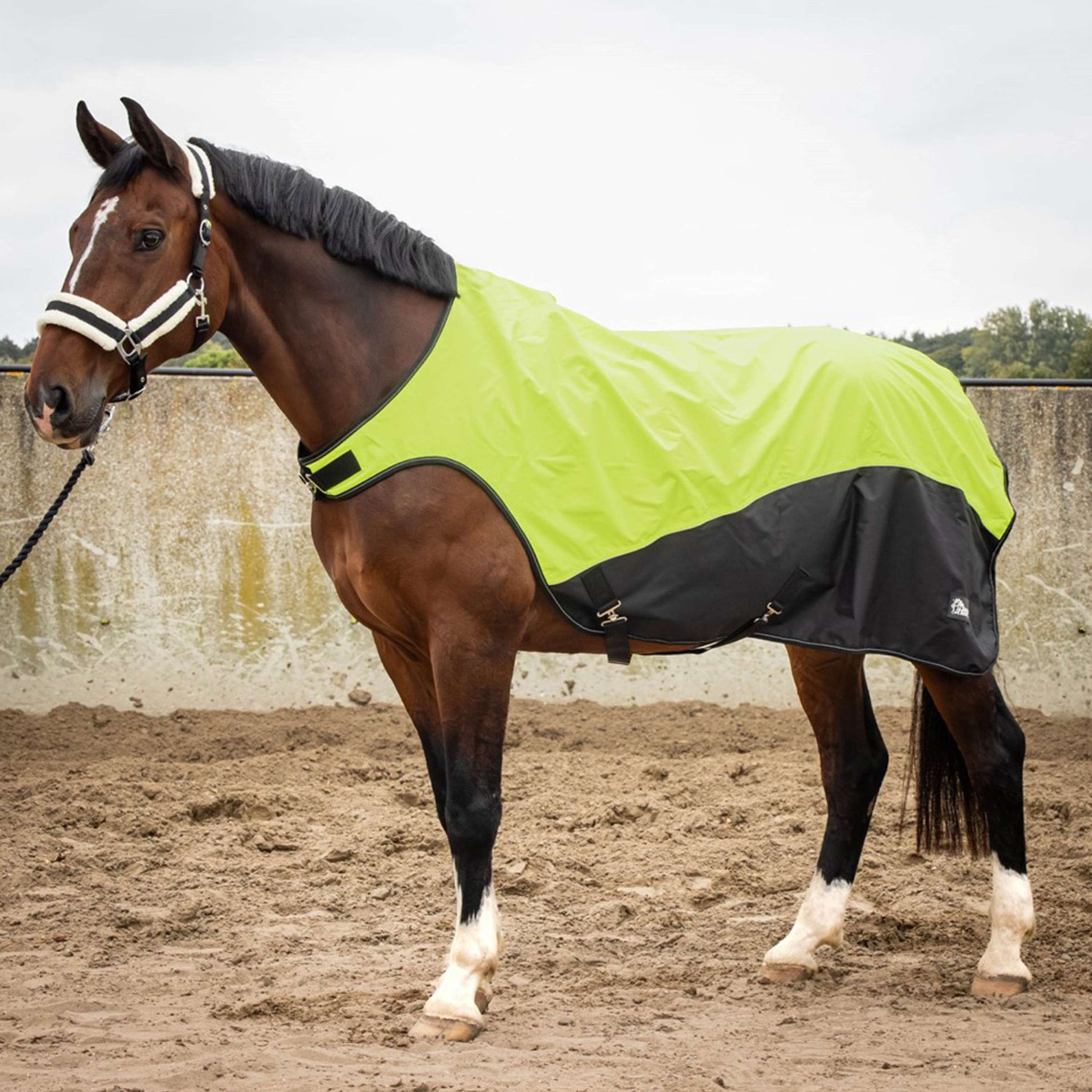 Harry's Horse Manta de molino Reflective Waterproof Amarillo Neon