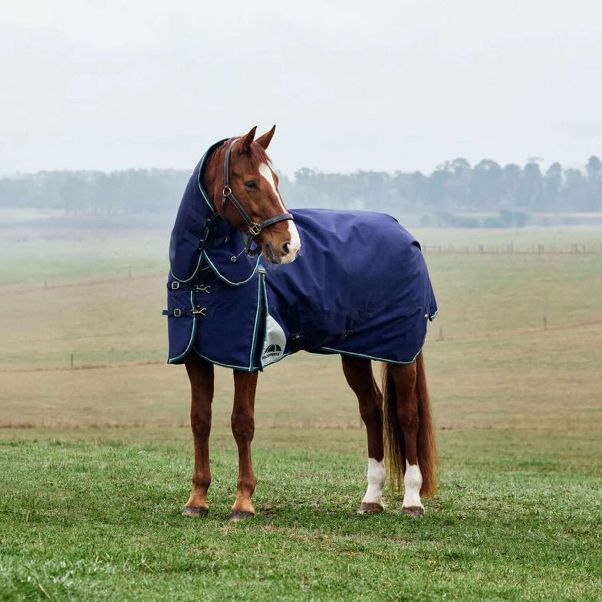 WeatherBeeta ComFiTec Plus Dynamic Turnout Detach-A-Neck 0g Navy/Forest Green