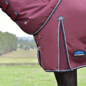 WeatherBeeta ComFiTec Essential Turnout Detach-A-Neck 50g Burdeos/Azul Marino