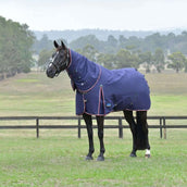 WeatherBeeta ComFiTec Essential Turnout Detach-A-Neck 50g Navy/Burgundy