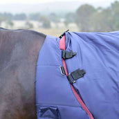 WeatherBeeta ComFiTec Essential Turnout Detach-A-Neck 50g Navy/Burgundy