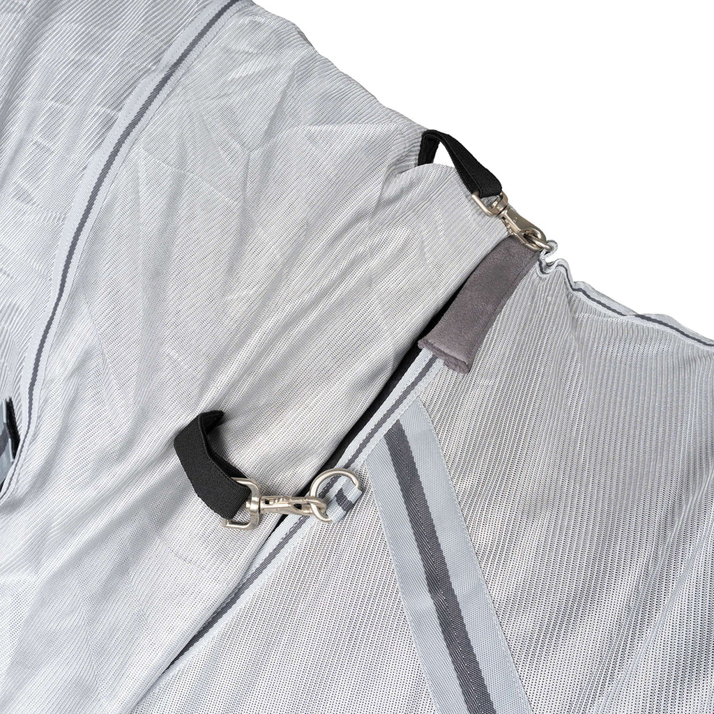 Waldhausen Manta Antimoscas Protect con Cuello Desmontable Plata/Gris