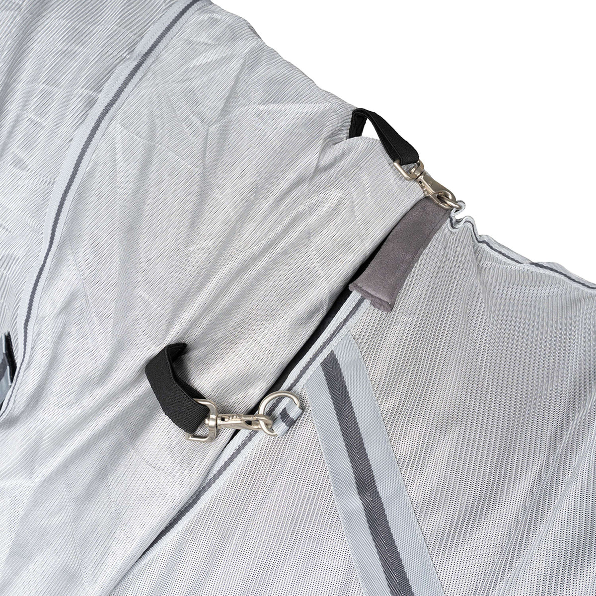 Waldhausen Manta Antimoscas Protect con Cuello Desmontable Plata<>Gris