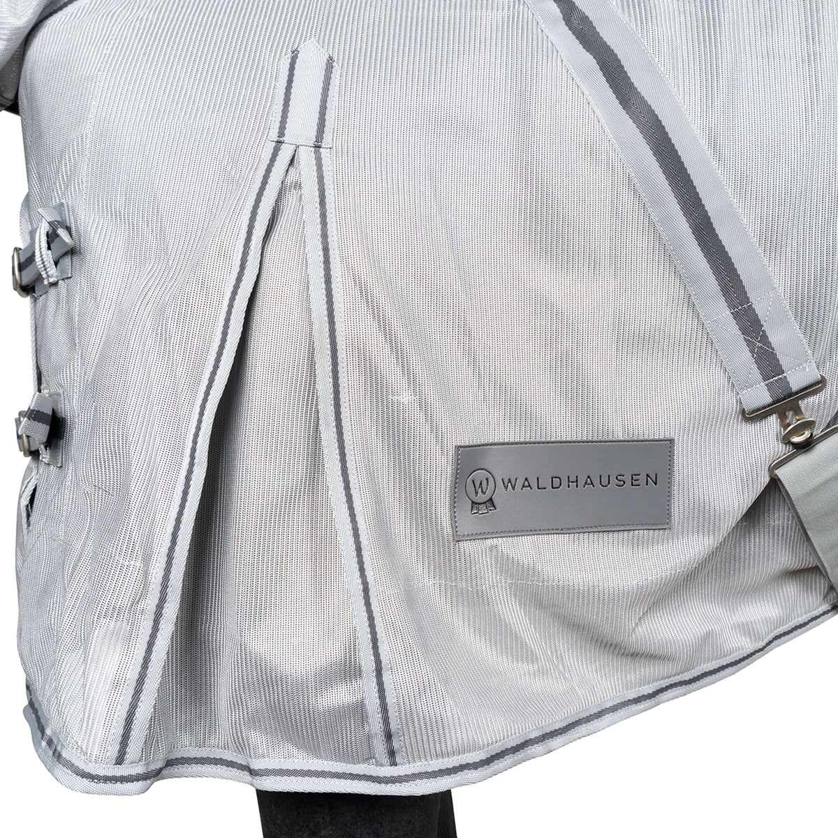 Waldhausen Manta Antimoscas Protect con Cuello Desmontable Plata<>Gris