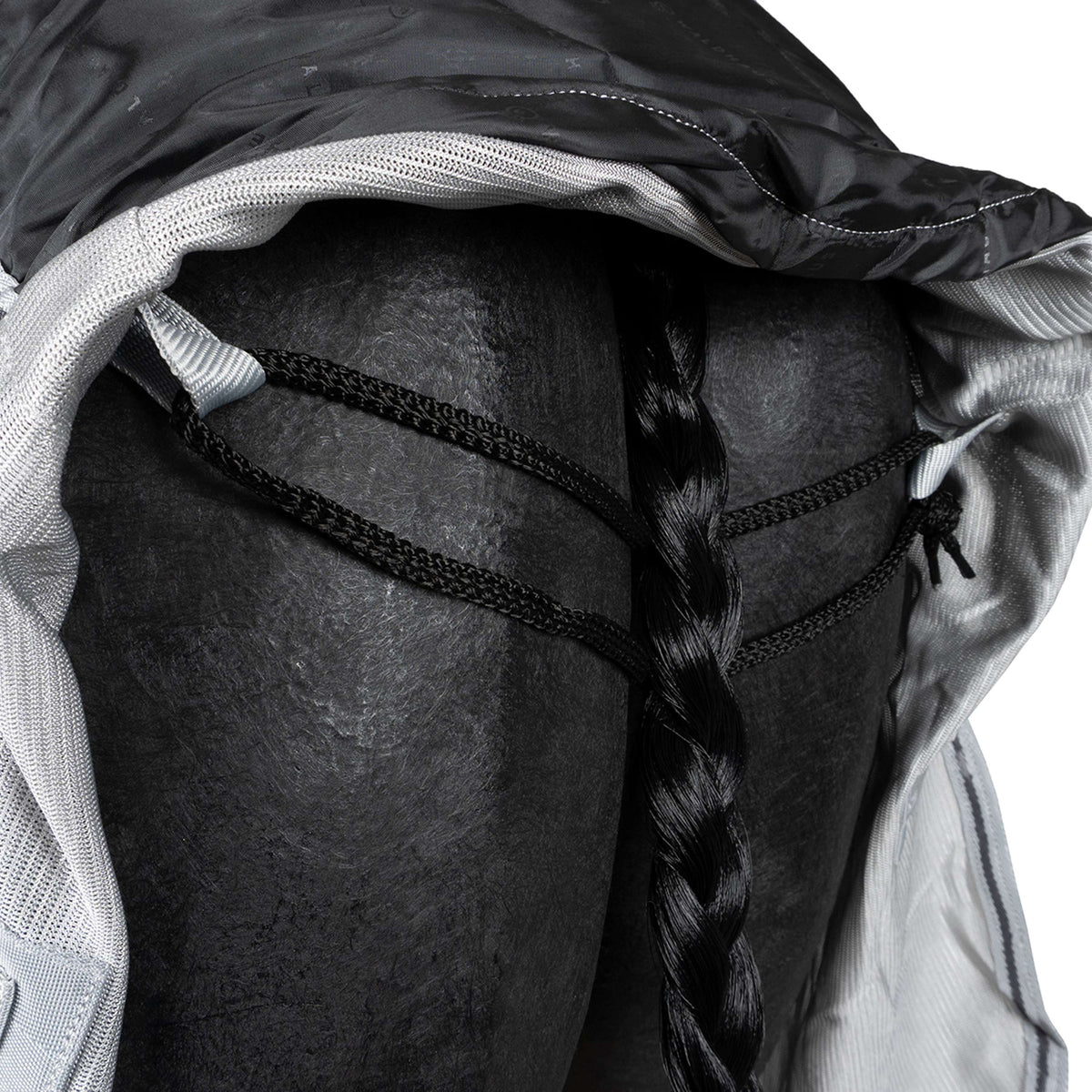 Waldhausen Manta Antimoscas Protect con Cuello Desmontable Plata<>Gris