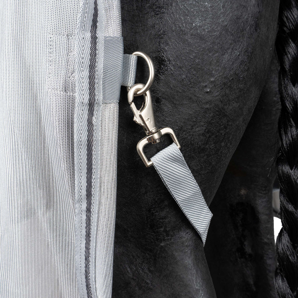 Waldhausen Manta Antimoscas Protect con Cuello Desmontable Plata/Gris