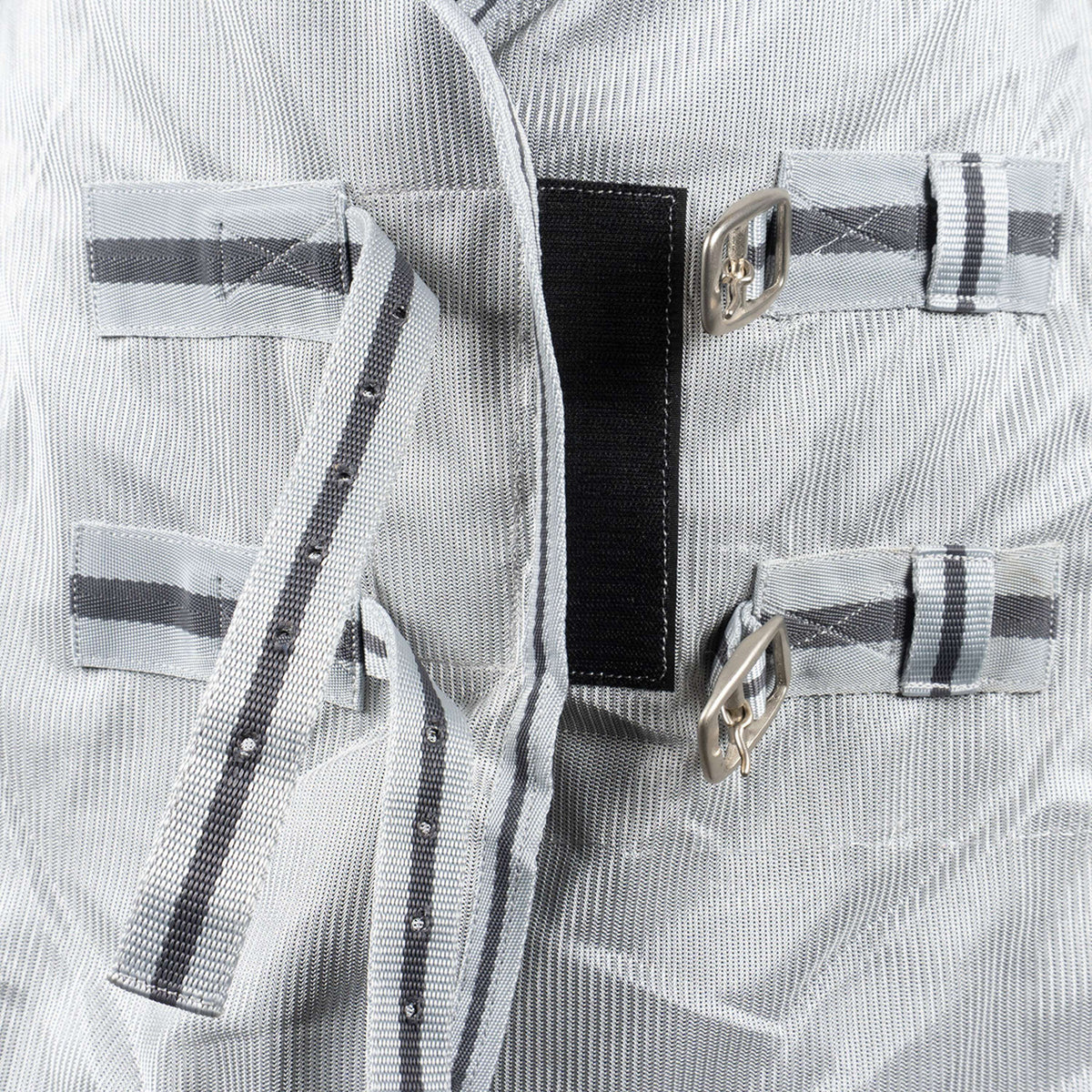 Waldhausen Manta Antimoscas Protect con Cuello Desmontable Plata<>Gris