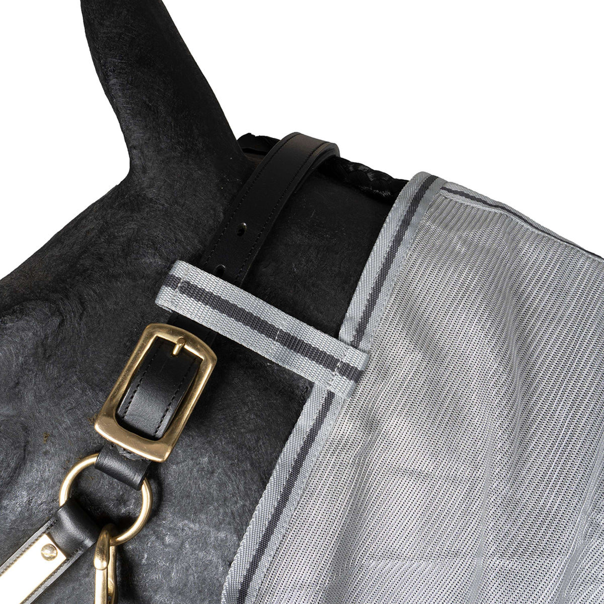 Waldhausen Manta Antimoscas Protect con Cuello Desmontable Plata<>Gris