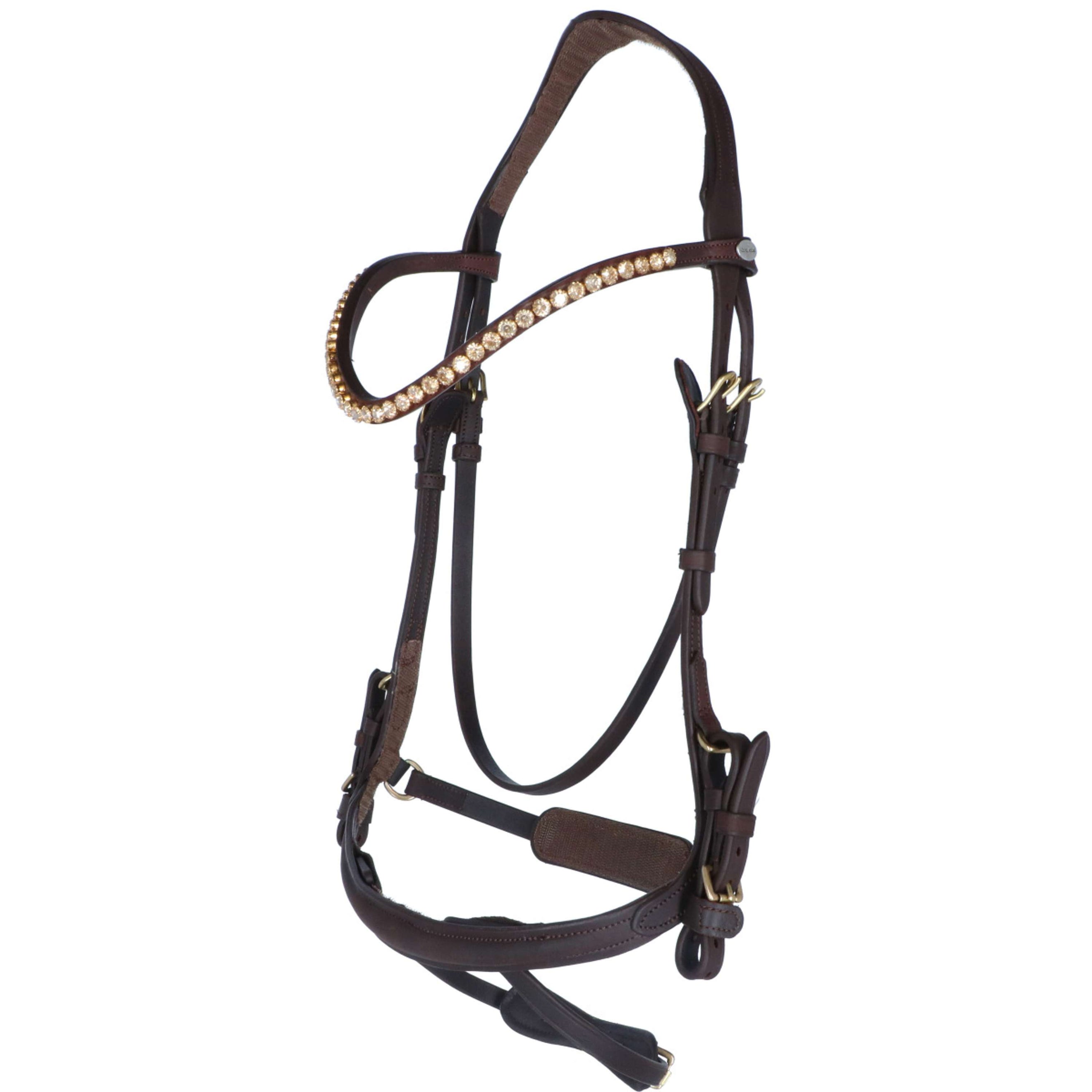 Kavalkade Brida Caliano Cerra Marron/Laton