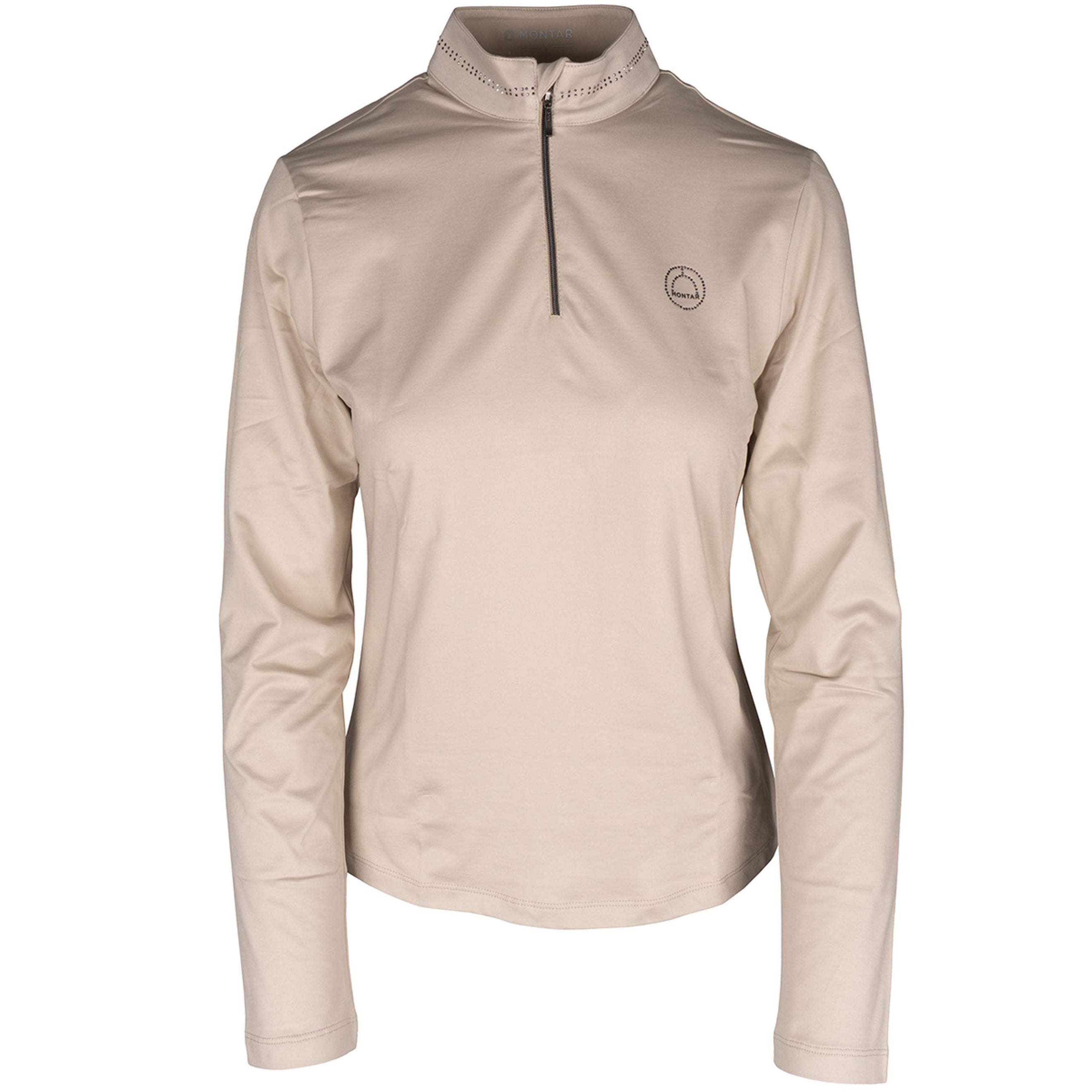 Montar Camiseta Manga Larga MoEllinor Grey Beige Montar Camiseta Manga Larga MoEllinor Grey Beige