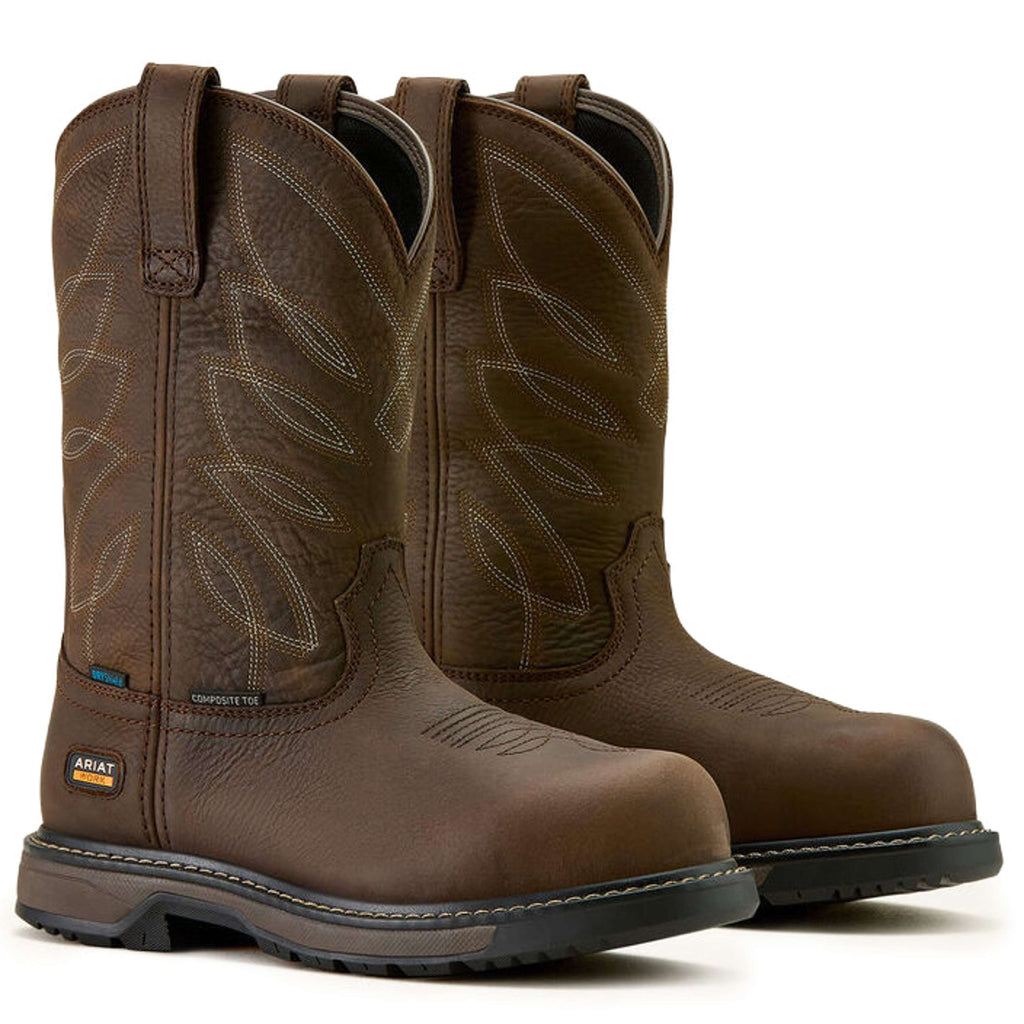 Ariat Botas Western Riverter Pull-On H20 Mujer Marron oscuro