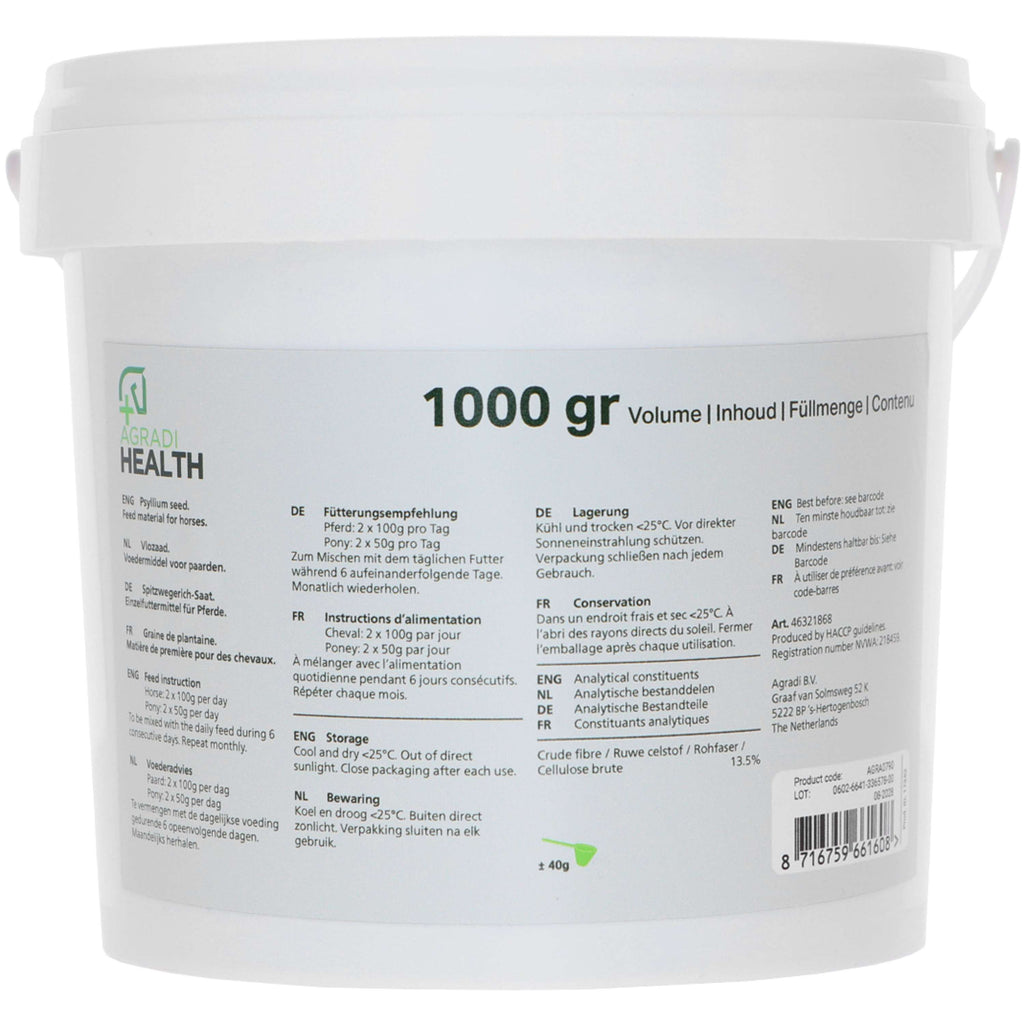Agradi Health Cáscara de psyllium