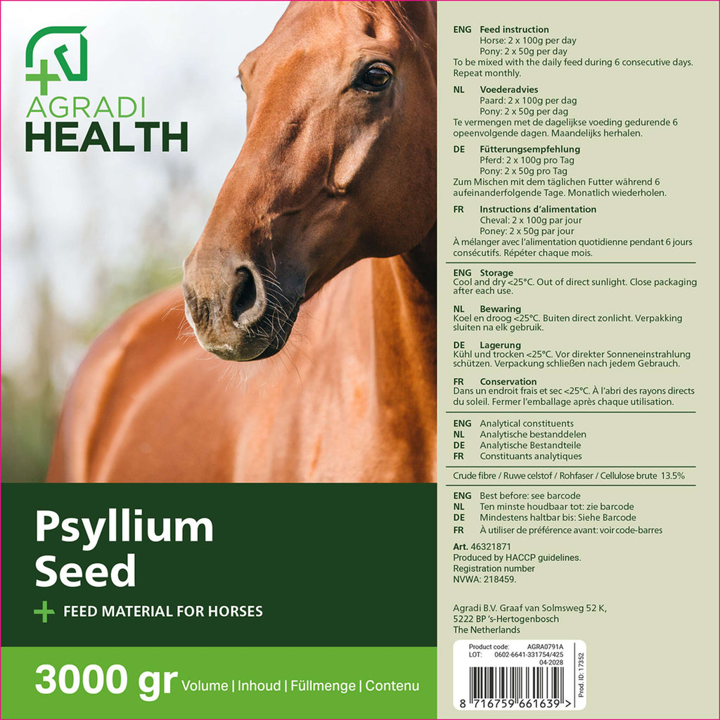 Agradi Health Cáscara de psyllium Paquete de recarga