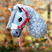 LeMieux Hobby Horse Christmas Headcollar & Leadrope Rojo