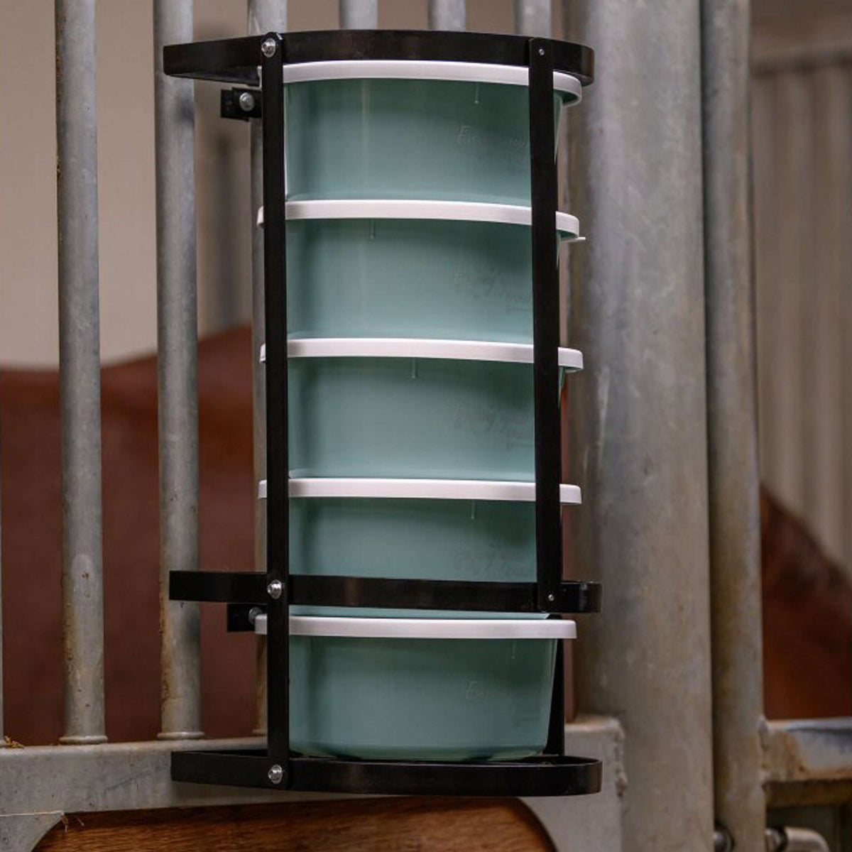 Waldhausen Soporte para Comedero para bandejas de 2 litros Negro