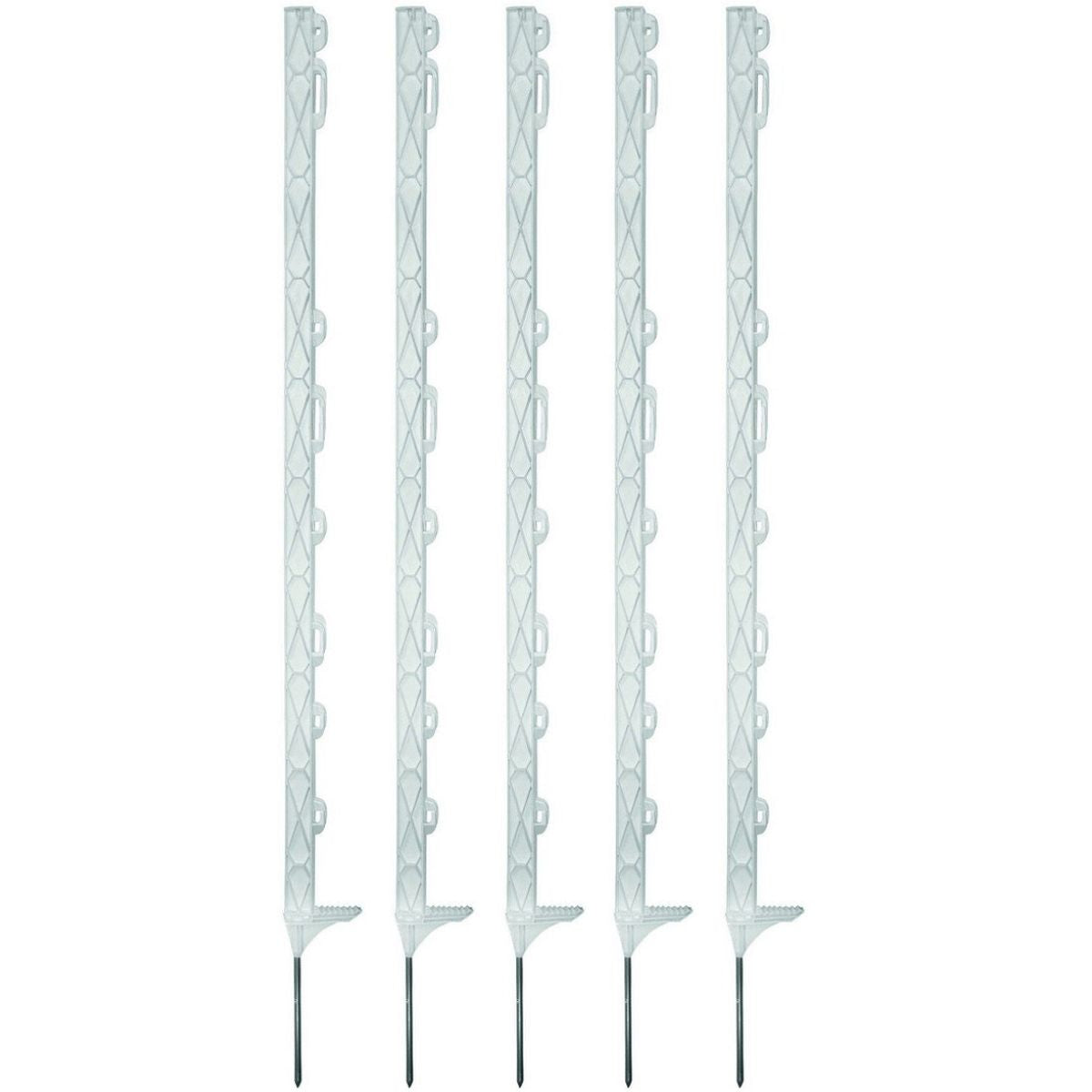 Ako Poste de pradera Titan con un único pasador Blanco