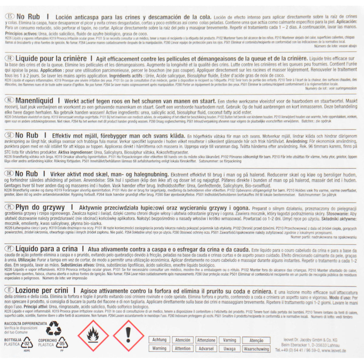 Leovet Líquido para Crines