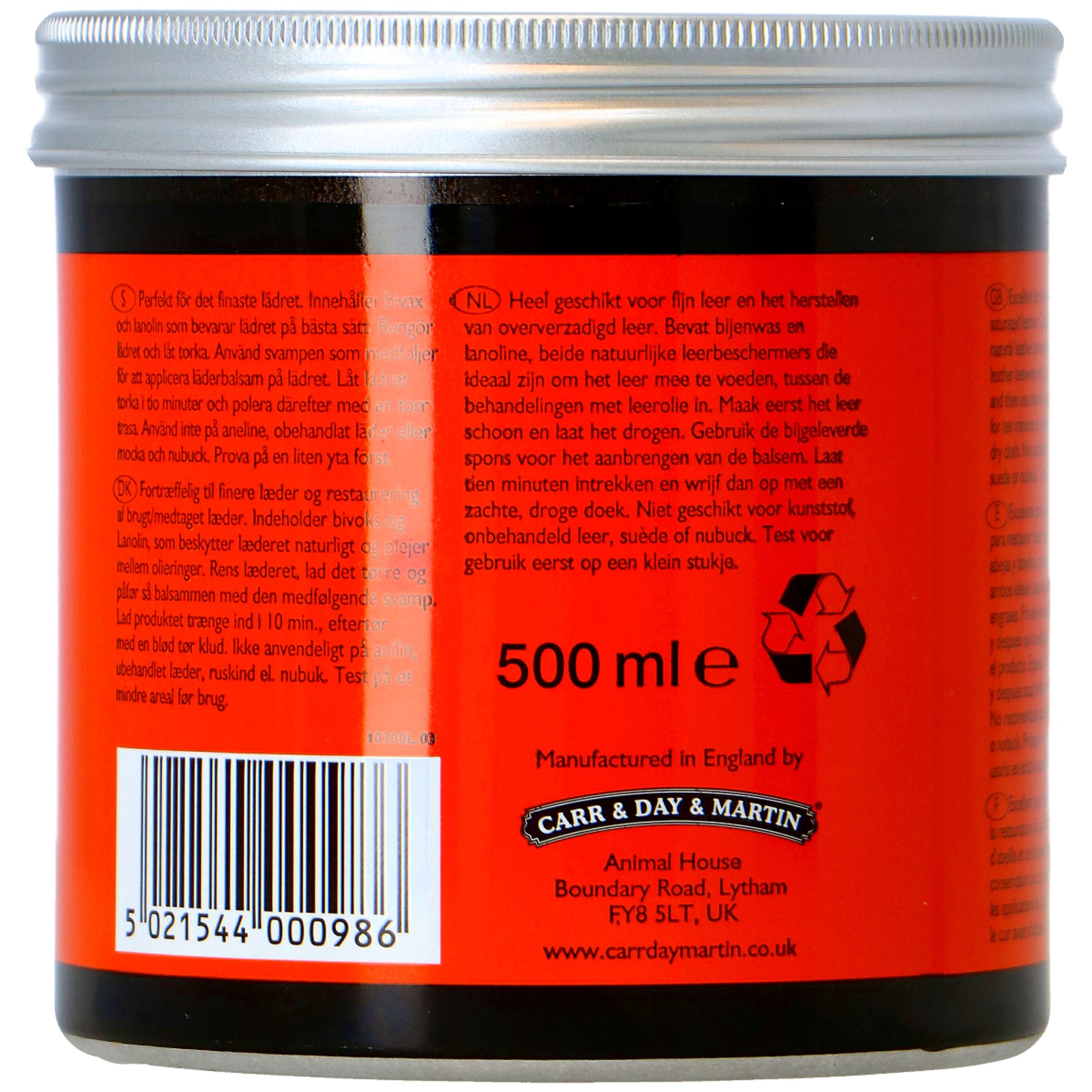 Carr & Day & Martin Bálsamo para Cuero Belvoir Conditioner Carr & Day & Martin Bálsamo para Cuero Belvoir Conditioner