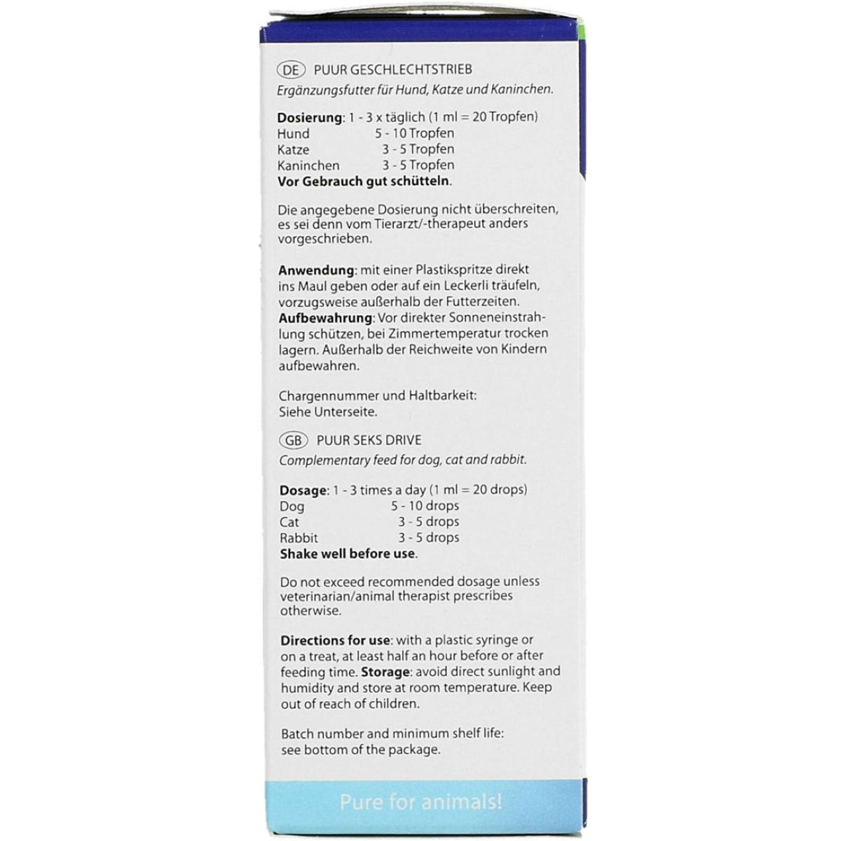 PUUR Hypersex / Estimulante Sexual Perro/Gato/Conejo