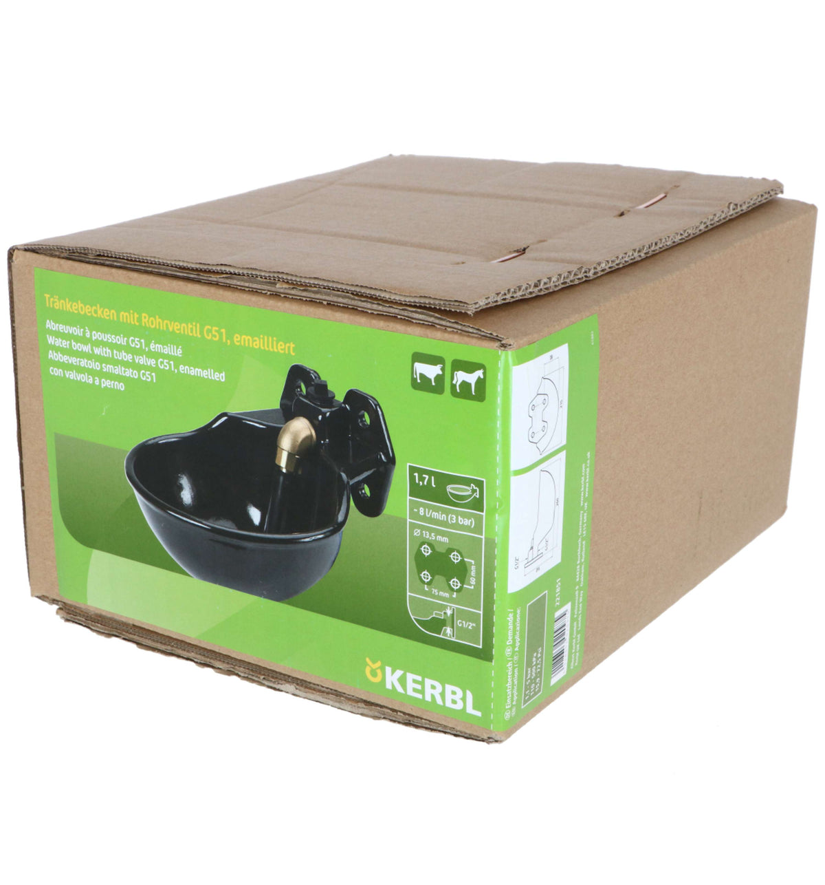 Kerbl Bebedero con Válvula Eurohorse G51