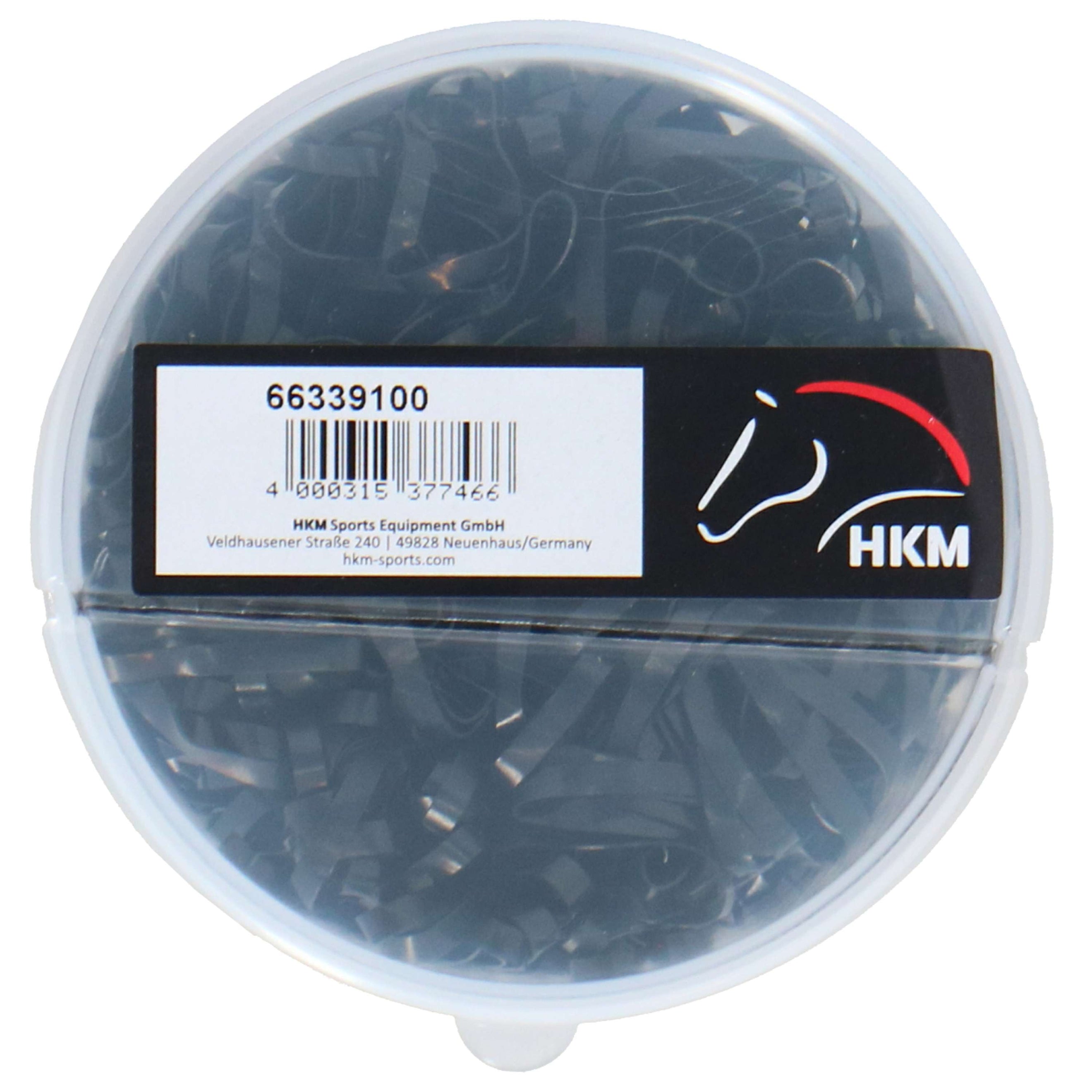 HKM Bandas elásticas para trenzar Negro HKM Bandas elásticas para trenzar Negro