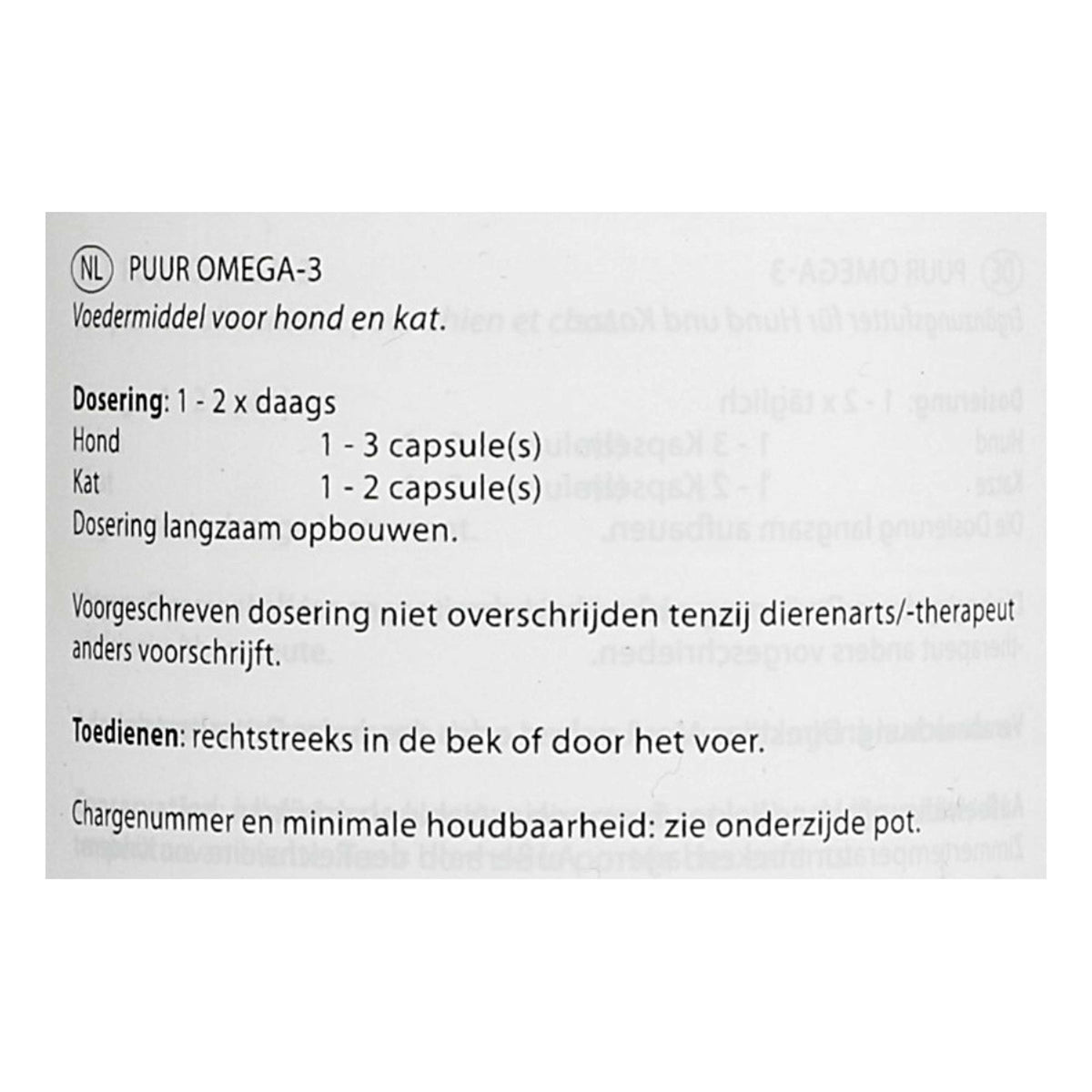 PUUR Omega-3 Hond/Kat Perro