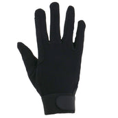 Covalliero Guantes de Montar de Algodón Jersey Negro