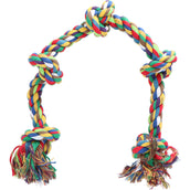 Beeztees Flossytoy Coloreado 5 Nudos Arcoiris