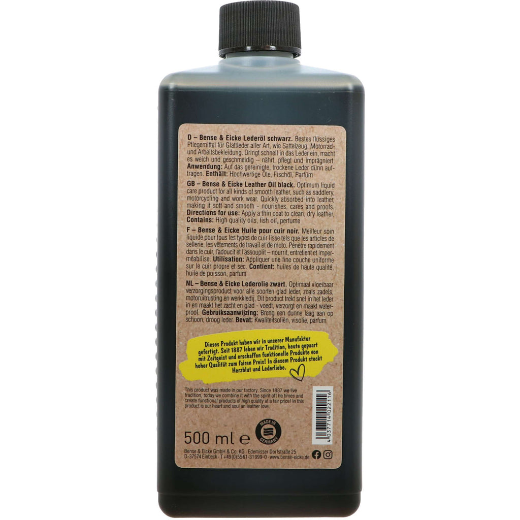 Bense & Eicke Aceite para Cuero Negro