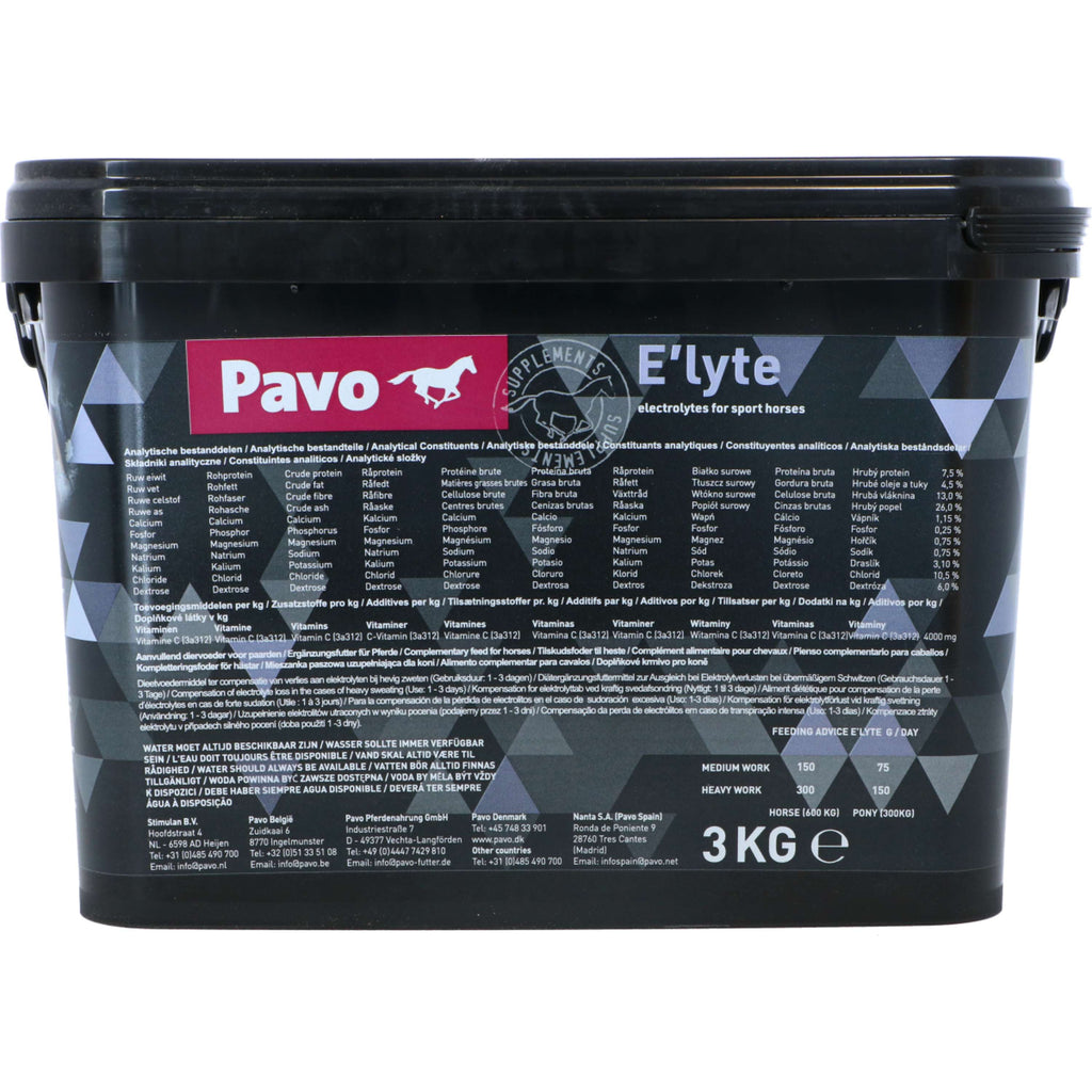 Pavo Suplemento Dietético E'lyte