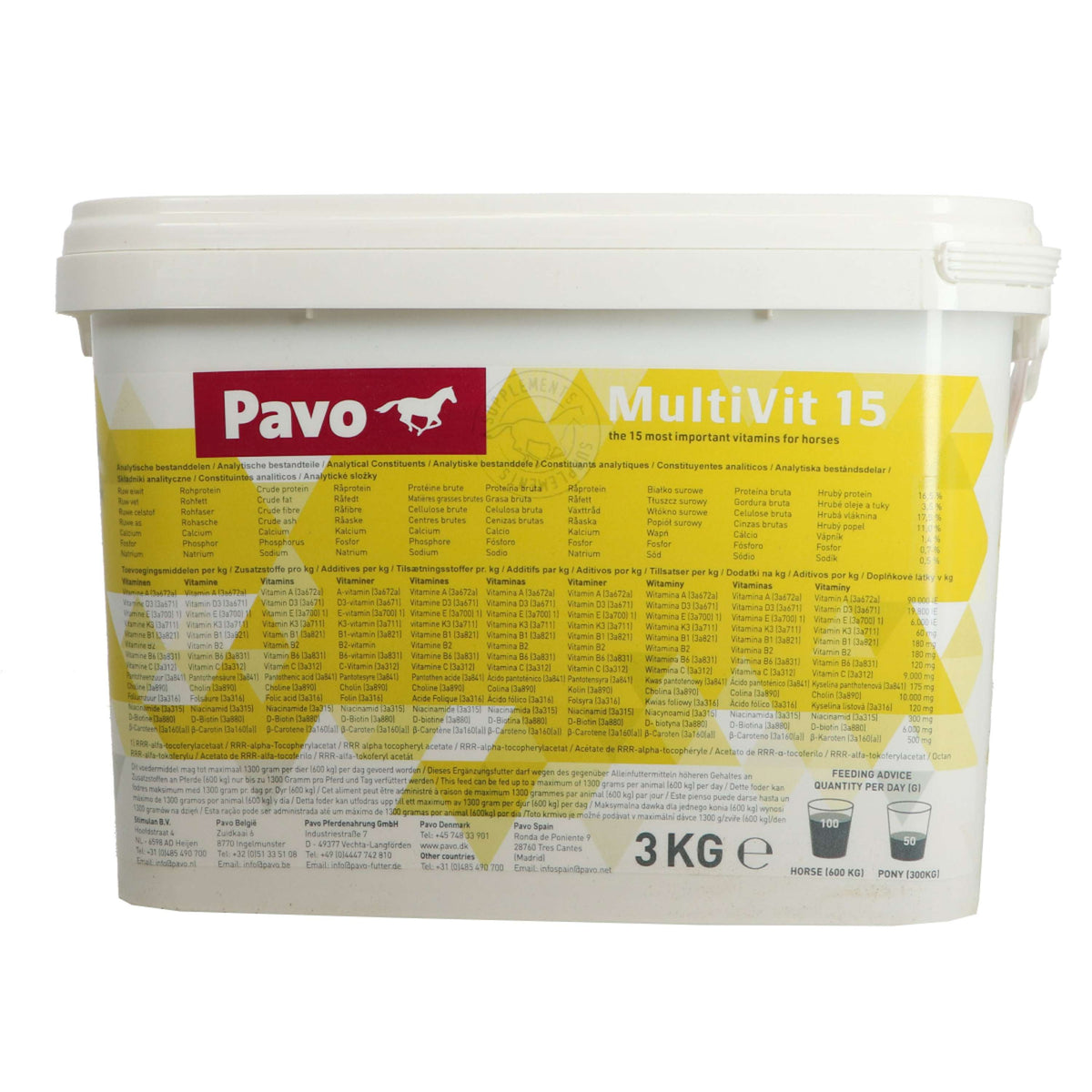 Pavo Suplemento Vitamínico Multivit 15