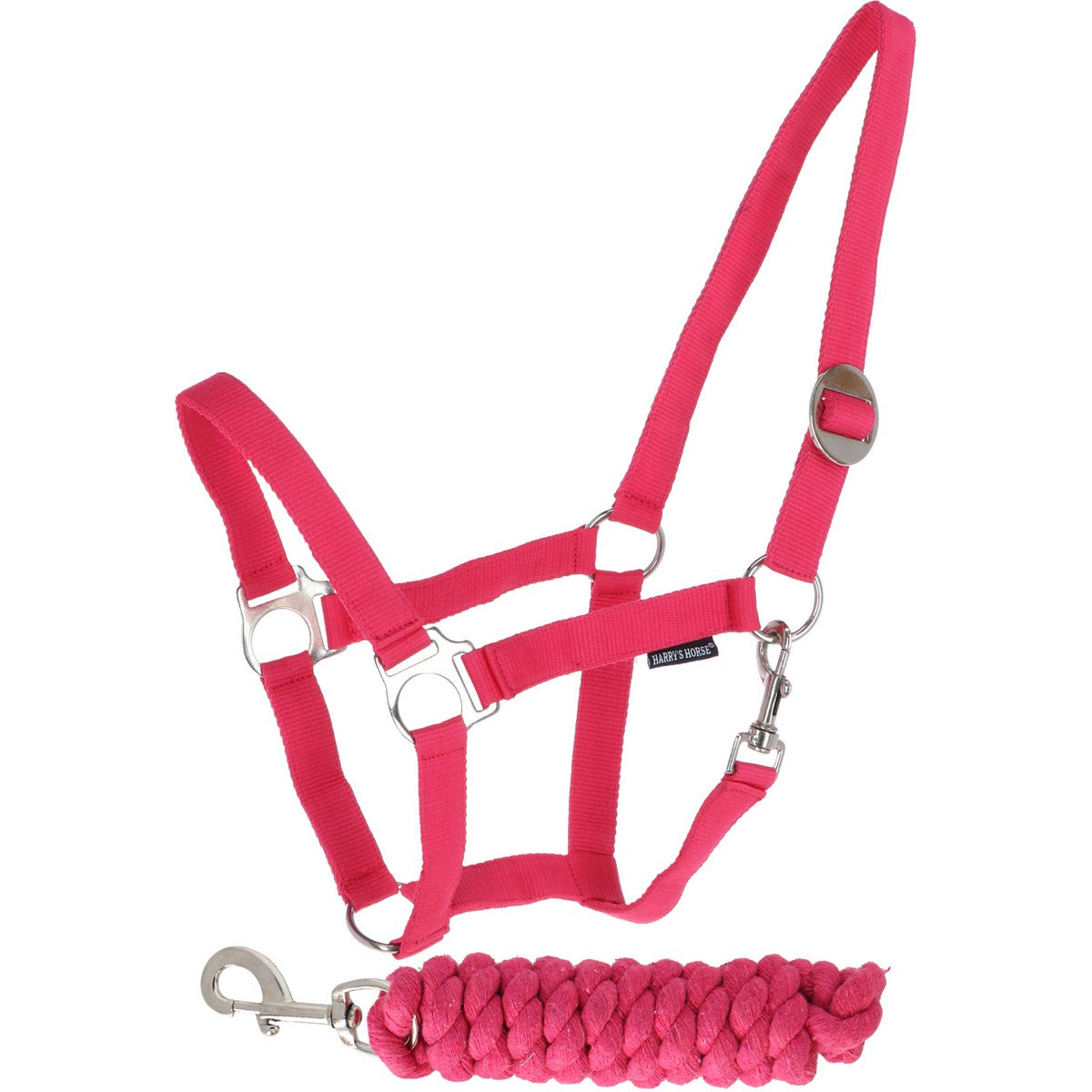 Harry's Horse Juego de Cabestro Initial Fuchsia
