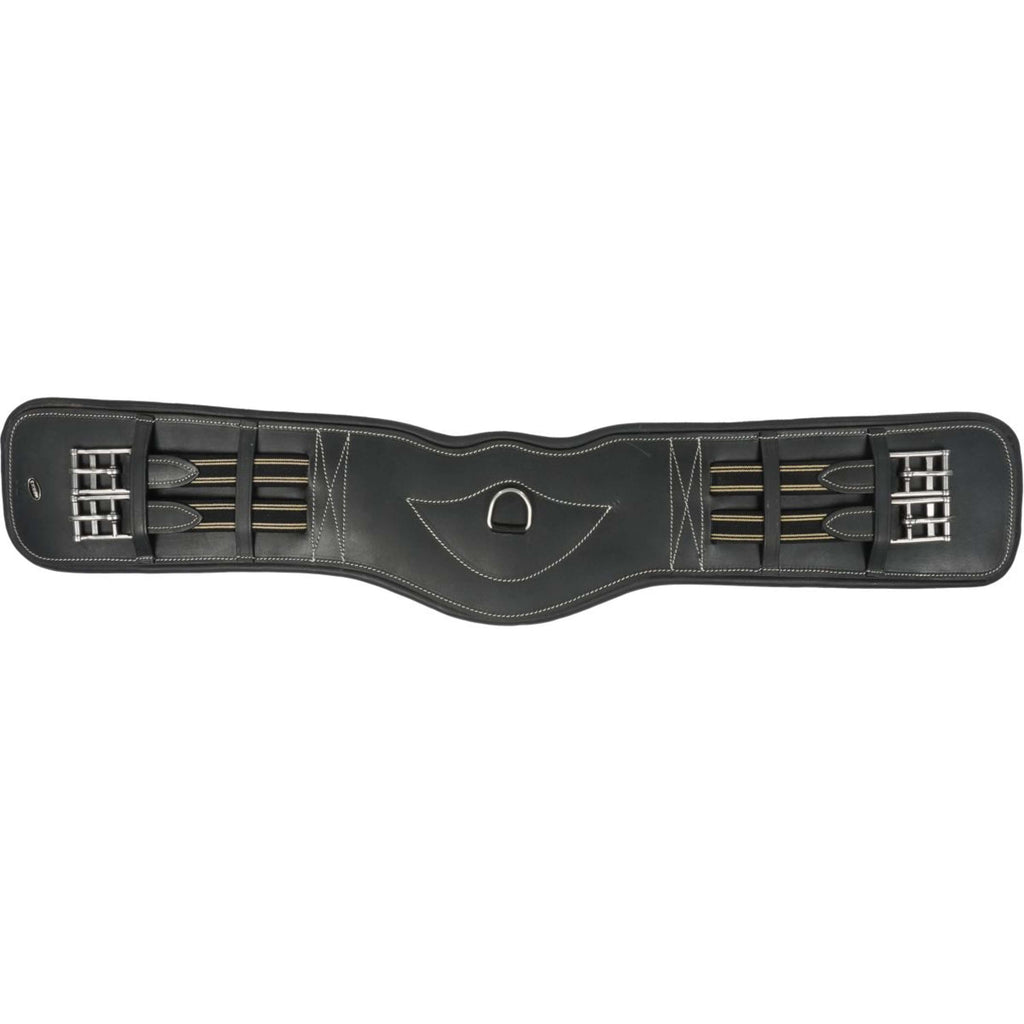 HORKA Cincha de doma Cuero Negro/Plata