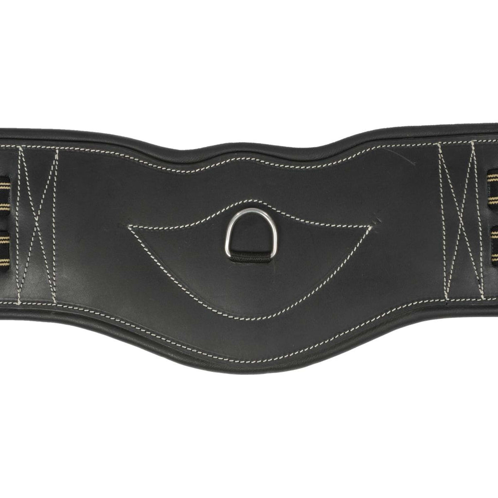 HORKA Cincha de doma Cuero Negro/Plata