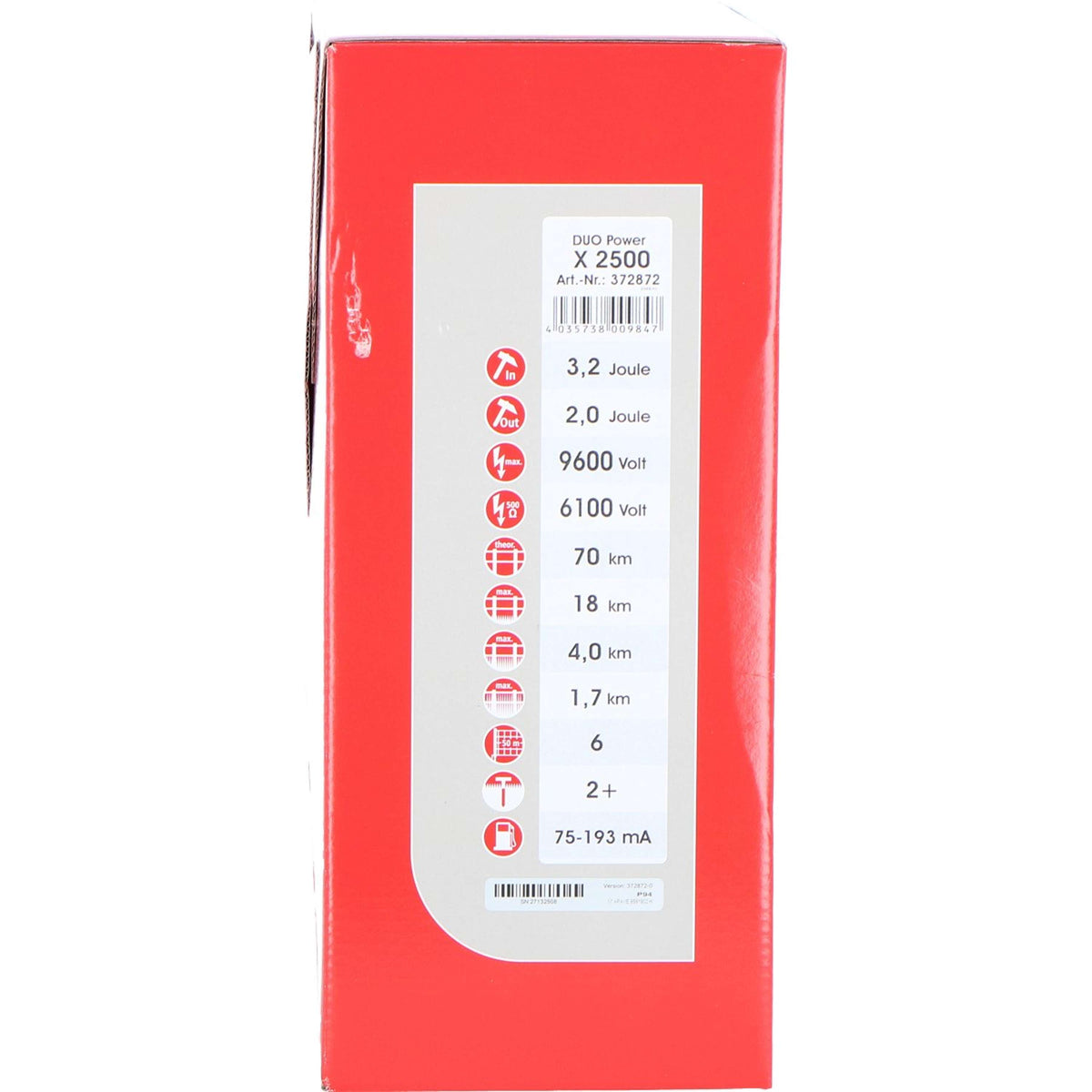 Ako Dispositivo de cerca eléctrica Duo Power X2500 2,0 Joule