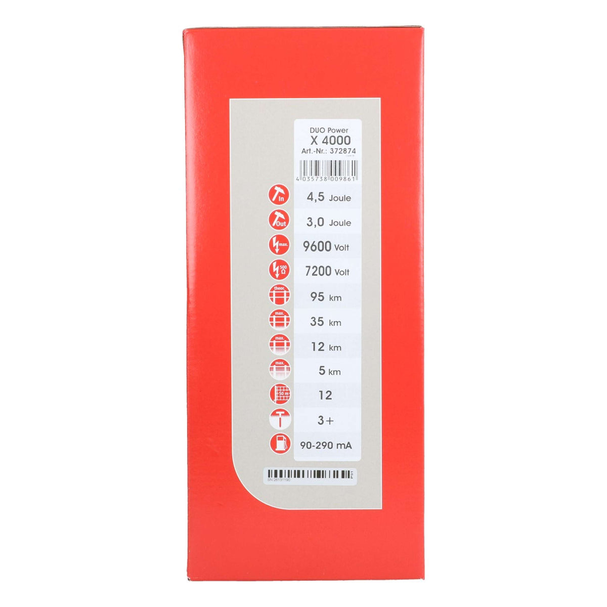 Ako Dispositivo de cerca eléctrica Duo Power X4000 3,0 Joule