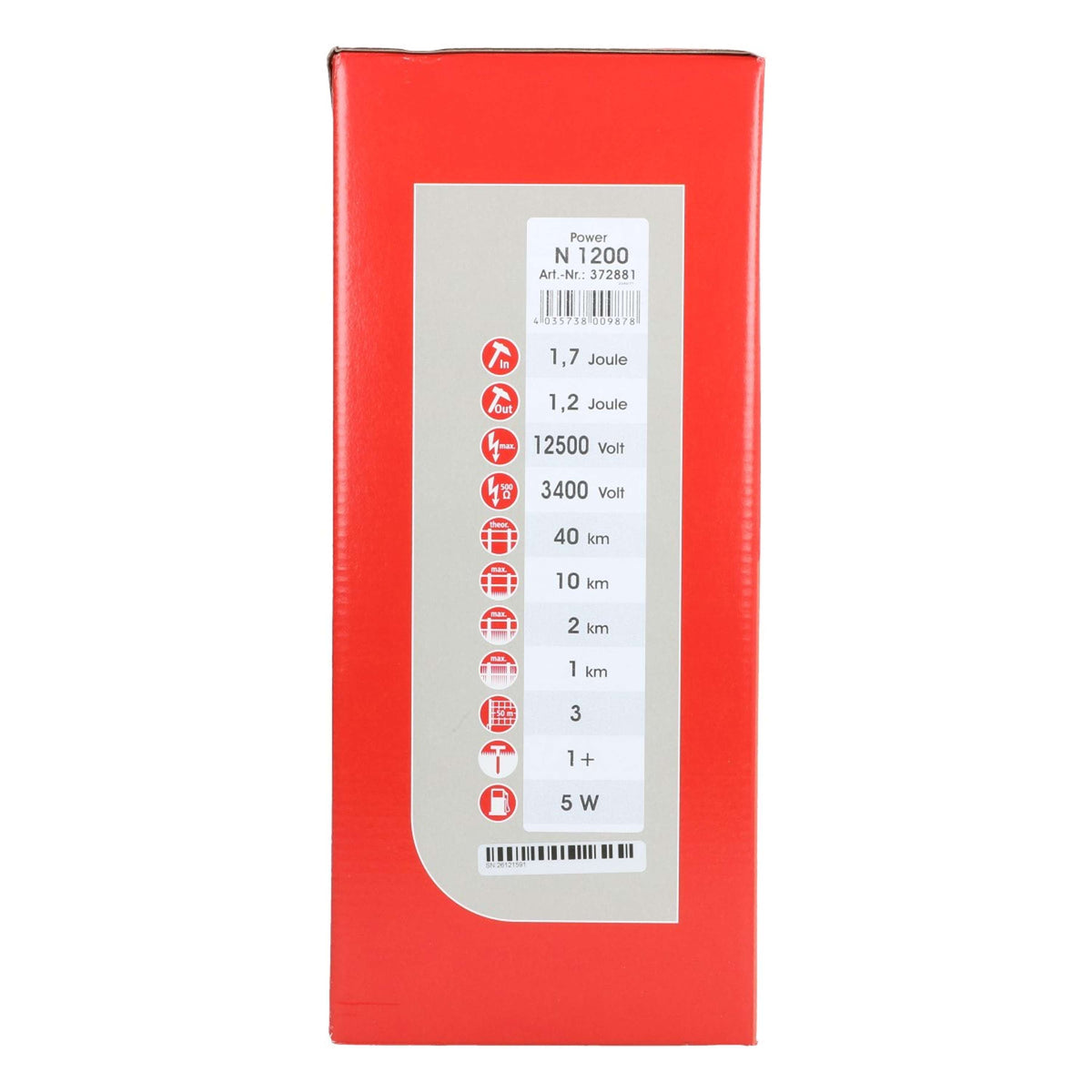 Ako Dispositivo de cerca eléctrica Power N1200 1,2 Joule