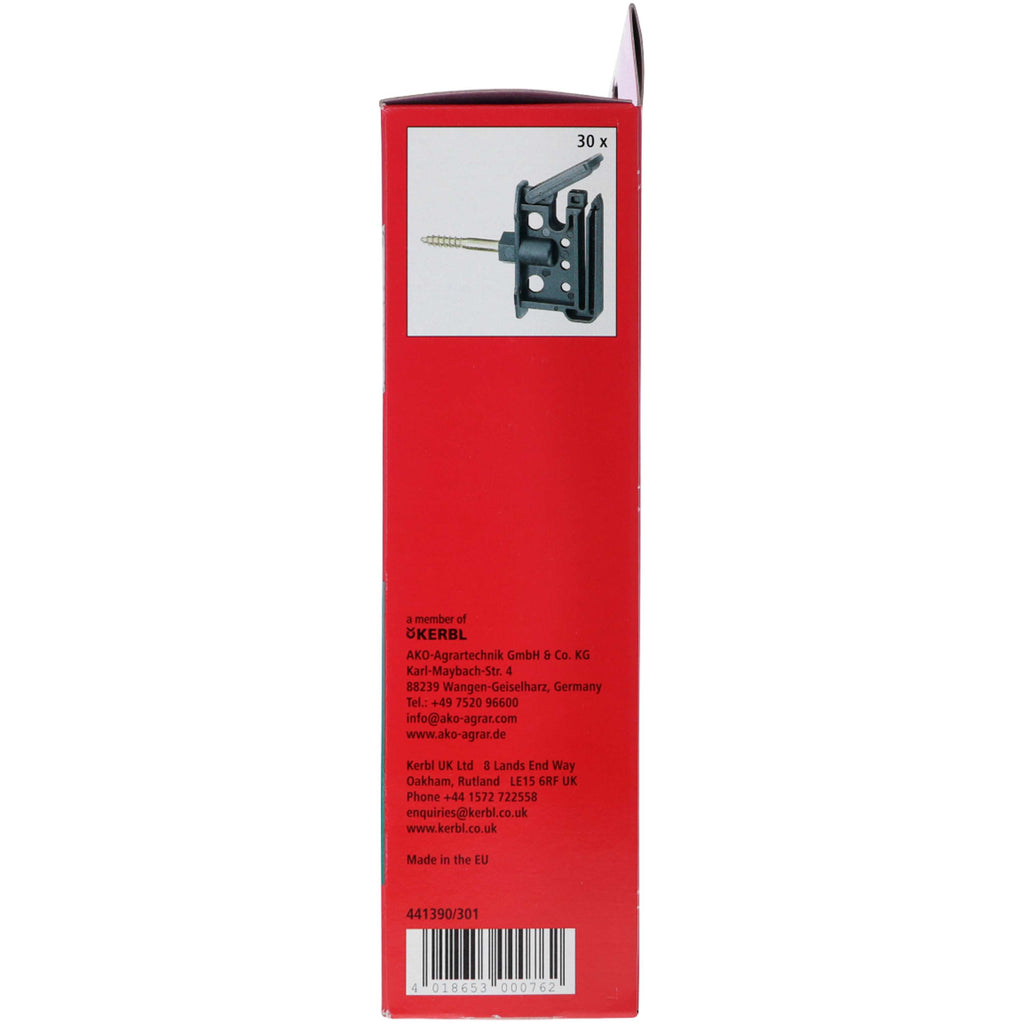 Clip Insulator Maxi Tape/Rope 6mm con Tornillo 30 Unidades