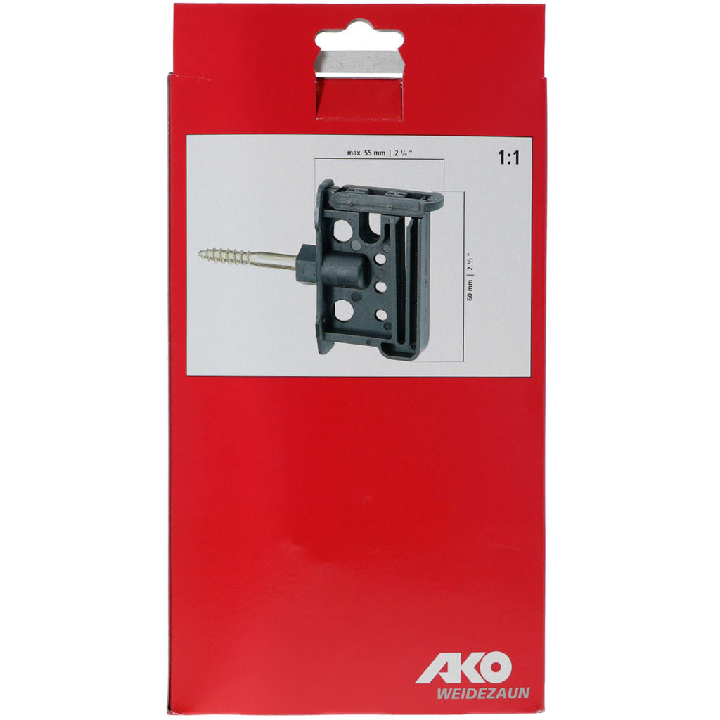 Clip Insulator Maxi Tape/Rope 6mm con Tornillo 30 Unidades