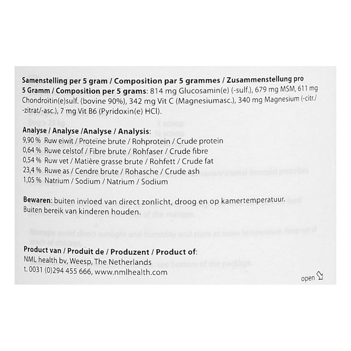 Puur Natuur Glucosamina Perro y Gato