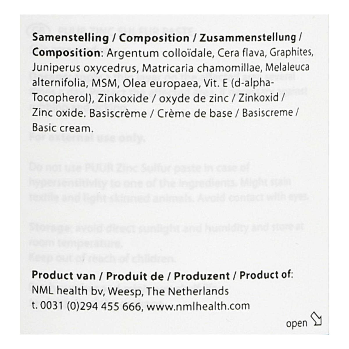 PUUR Pasta de Zinc Caballo y Pony