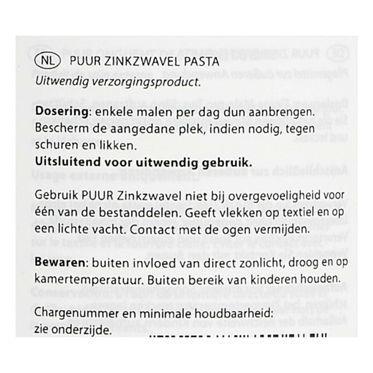 PUUR Pasta de Zinc Caballo y Pony