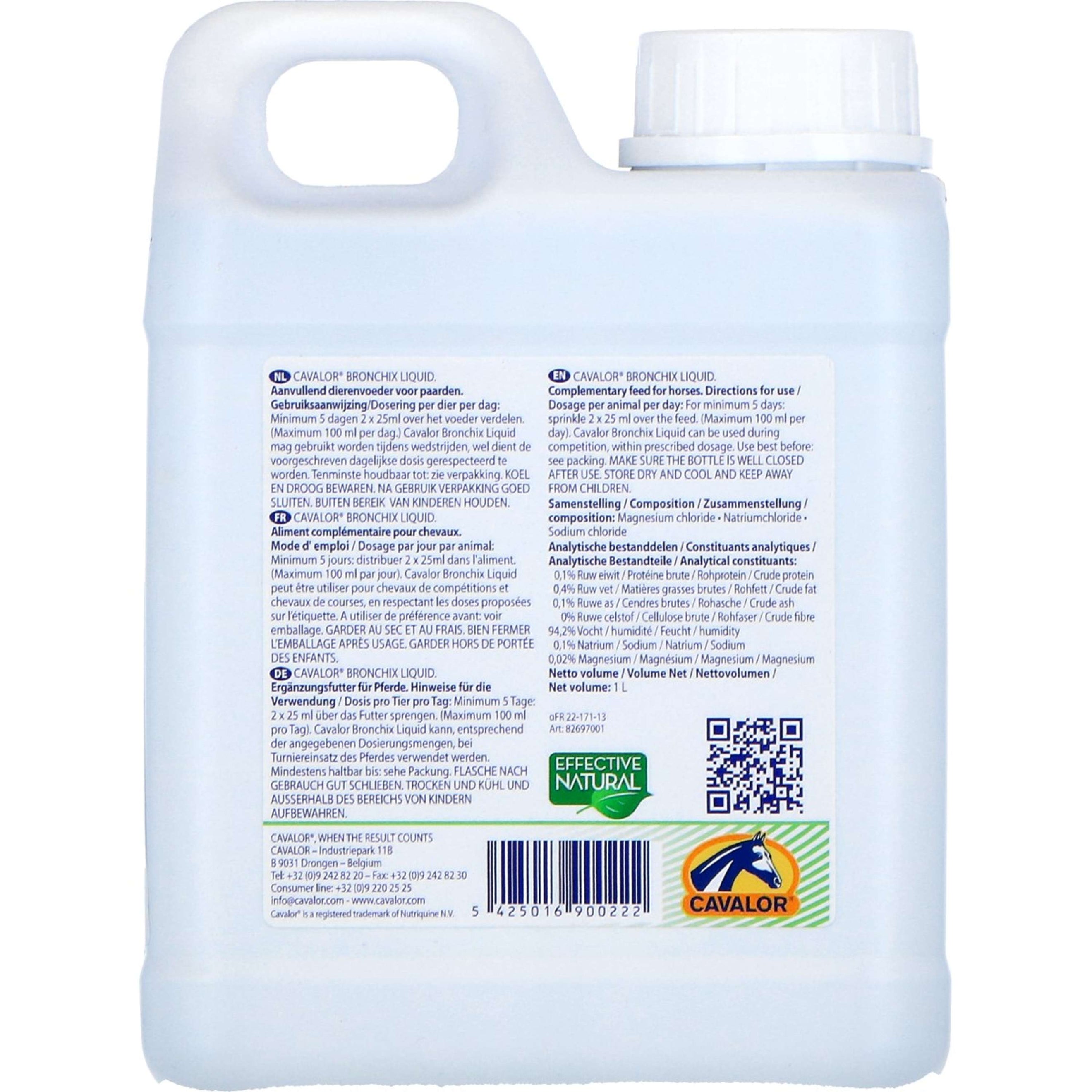 Cavalor Soporte Respiratorio Bronchix Liq