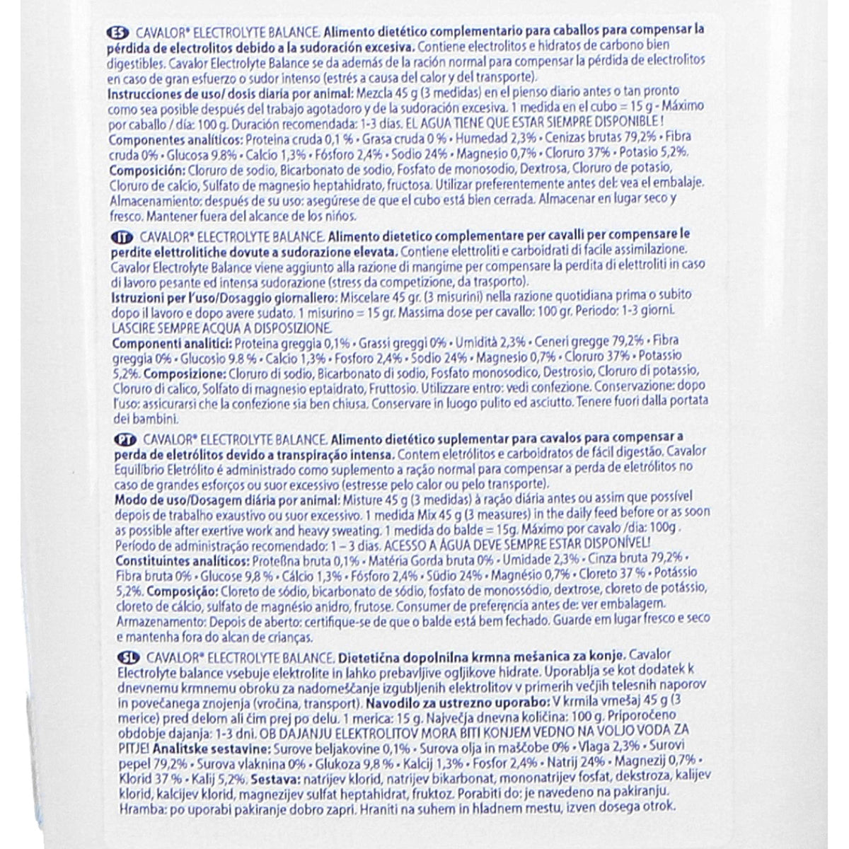 Cavalor Electrolitos Electolyte Balance